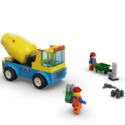 Lego City 60325 Nákladiak s miešačkou na betón, 85 ks
