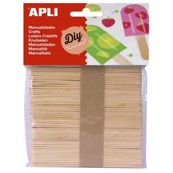 APLI Prírodné drievka, 50 ks