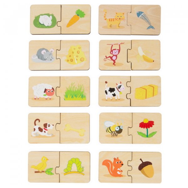 Small Foot Puzzle Čím sa živia
