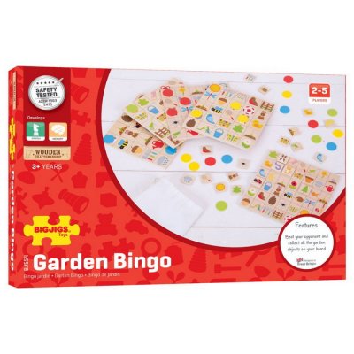 Bigjigs Toys Detské obrázkové bingo Záhrada