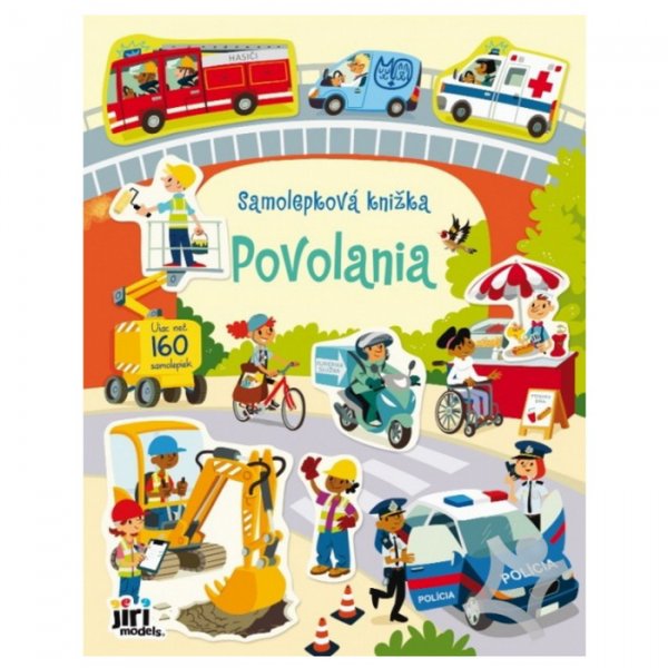 Samolepková knižka - Povolania, 160+ ks
