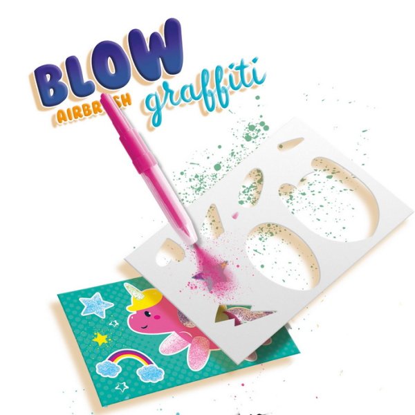 SES Creative Fúkacie fixky so šablónami, 7 ks