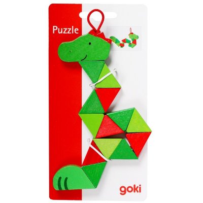 Goki Puzzle skladačka Krokodíl alebo Klaun