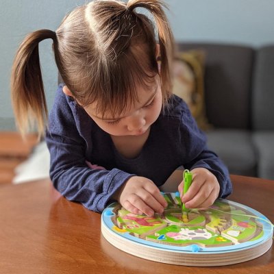 HABA Magnetický labyrint Farma a Čísla, 23 cm
