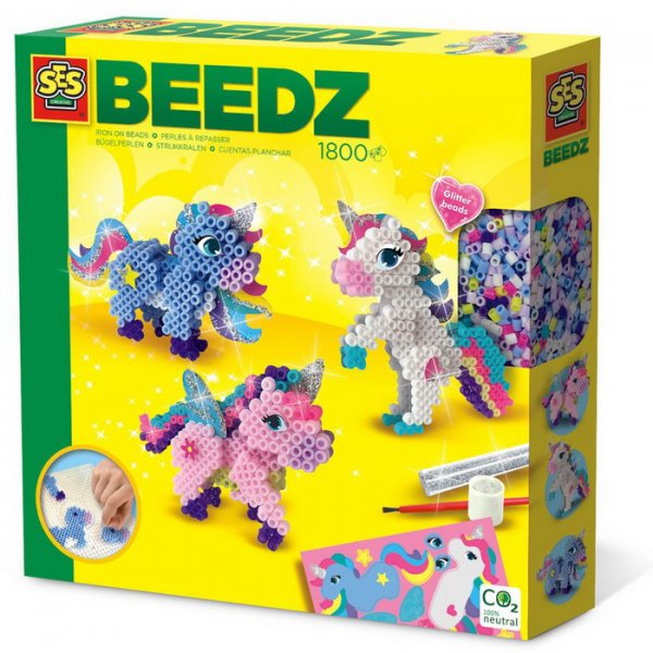 Ses Creative Zažehľovacie korálky Jednorožci, 1800 ks