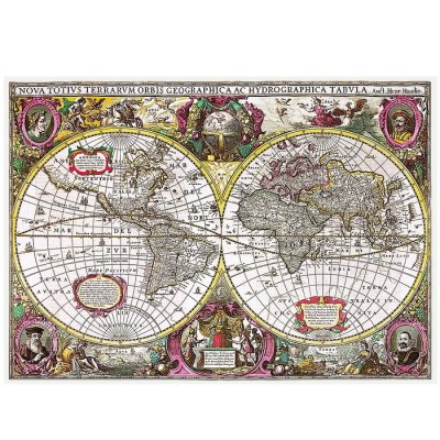 Trefl Puzzle Mapa sveta z roku 1630, 2000 dielikov