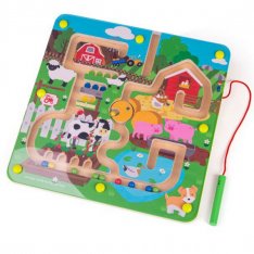 Bigjigs Toys Magnetické bludisko Farma