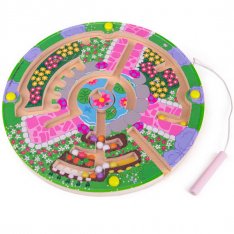 Bigjigs Toys Magnetické bludisko Záhradka