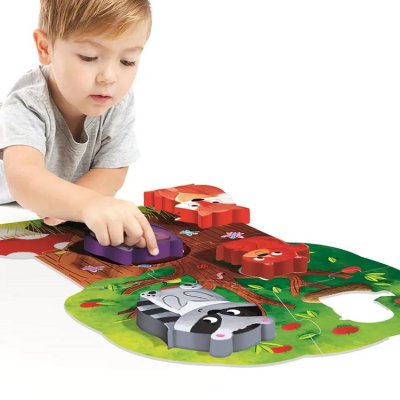 Headu Montessori Moje prvé puzzle Les, 6 dielikov