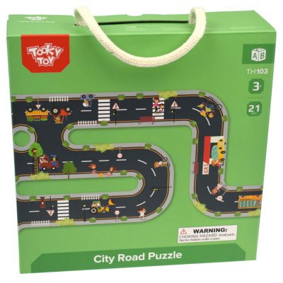 Tooky Toy Puzzle Cesta v meste, 21 dielikov