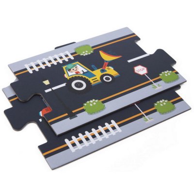 Tooky Toy Puzzle Cesta v meste, 21 dielikov