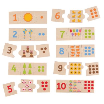 Bigjigs Toys Edukatívne puzzle Počítanie