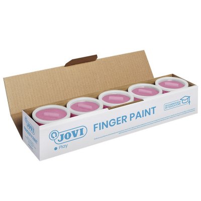 Jovi Prstové farby školská sada, 5 x 125ml