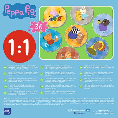 Trefl Pexeso Prasiatko Peppa, 18 párov