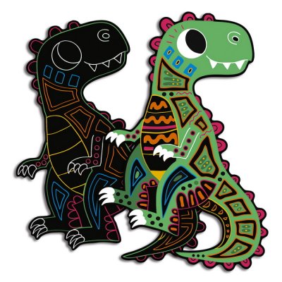 Janod Vyškrabovačky Dinosaury, 5 ks