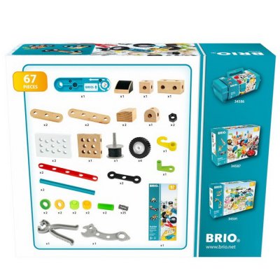 BRIO Builder - Postav si autíčko na naťahovanie, 67 dielikov