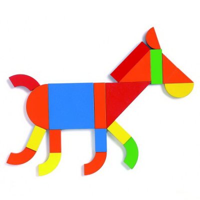 Djeco Magnetky v kufríku Geometrické tvary