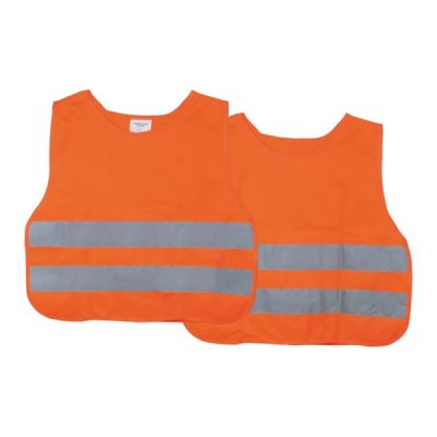 Reflexná vesta cez hlavu pre deti, oranžová