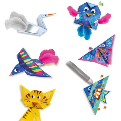 SES Creative Origami s trblietkami a pierkami 12v1
