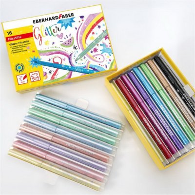 Eberhard Faber Fixky Glitter, 16 ks