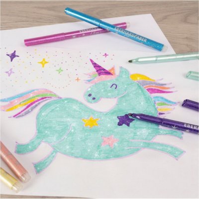 Eberhard Faber Fixky Glitter, 16 ks
