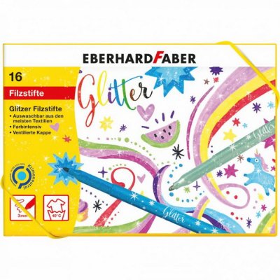 Eberhard Faber Fixky Glitter, 16 ks