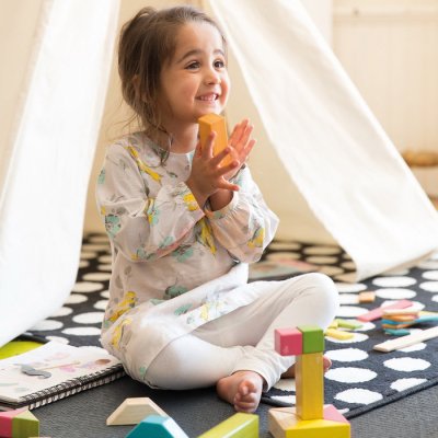 Tegu Magnetická drevená stavebnica, 90 dielikov