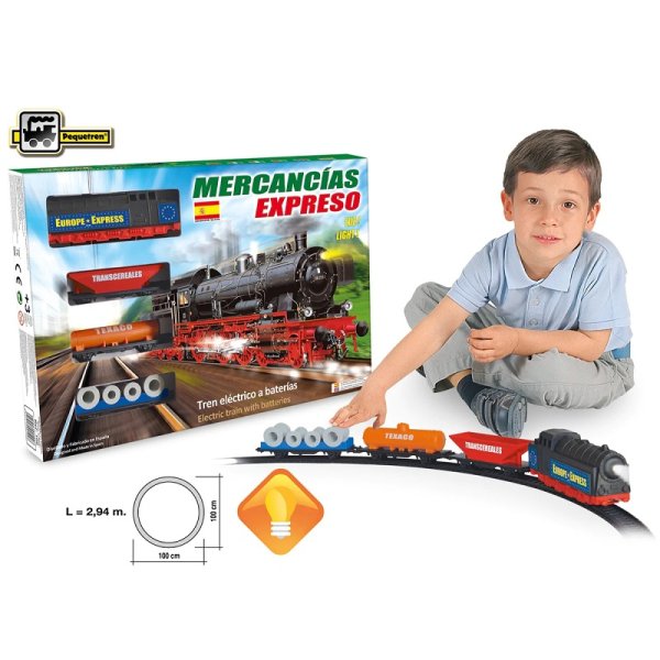 Pequetren Merchandises Express - historický parný vlak