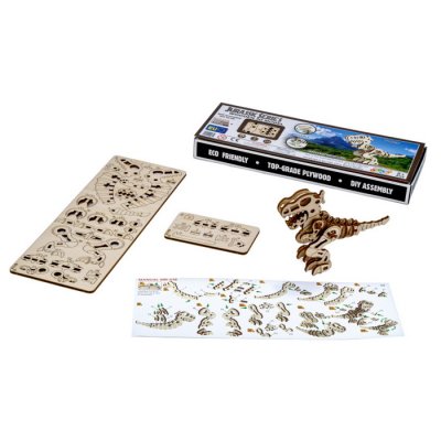 3D drevené puzzle T-Rex, 42 dielikov