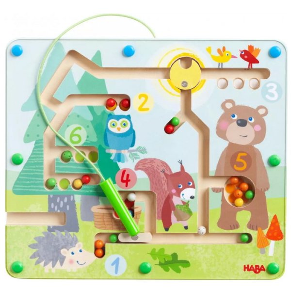 HABA Magnetický labyrint Lesné zvieratká, 30 x 26 cm