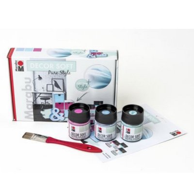 Marabu Decor soft, PURE STYLE, sada 3x50 ml