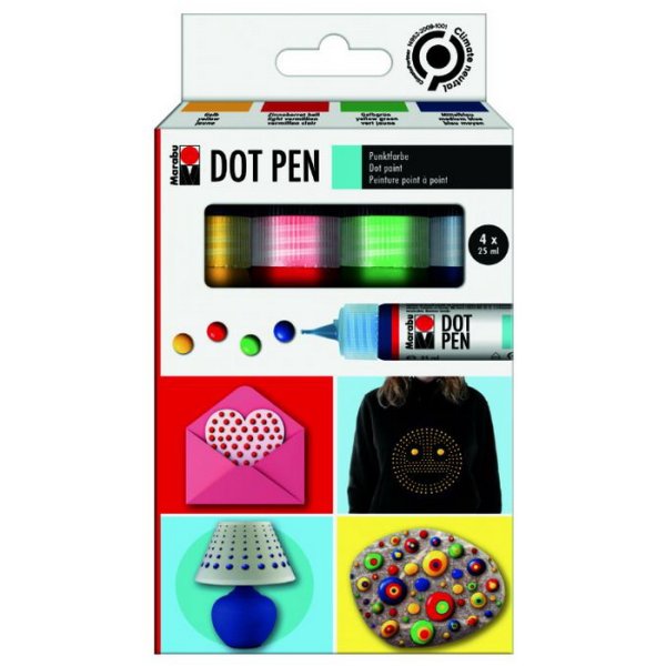Marabu Kids DOT PEN - sada, 4x25ml