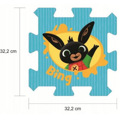 Trefl Penové podlahové puzzle Bing, 8 ks