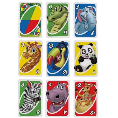 UNO karty Junior Zvieratká