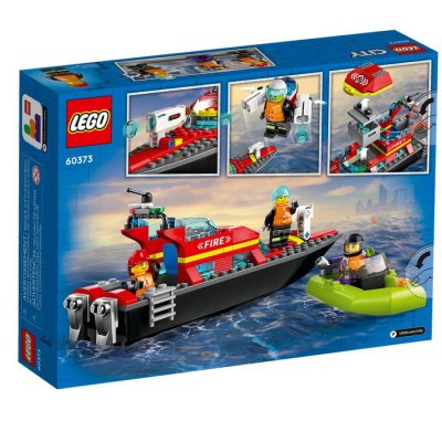 Lego City 60373 Hasičská záchranná loď a čln, 144 dielikov