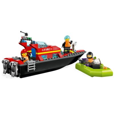 Lego City 60373 Hasičská záchranná loď a čln, 144 dielikov