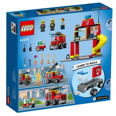 Lego City 60375 Hasičská stanica a auto, 153 dielikov
