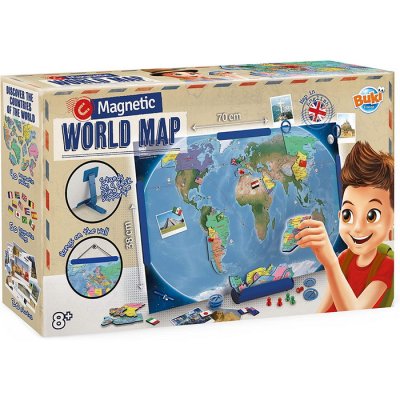 Buki Magnetická mapa sveta (v angličtine)