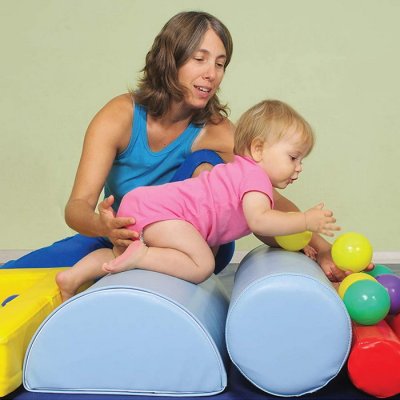 Gymnastická kocka GymBox pre batoľatá, 80 cm