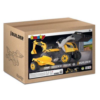 Šliapací traktor Builder Max s bagrom a vozíkom