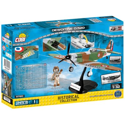 Cobi 5720 Dewoitine D.520, 283 ks + figúrka