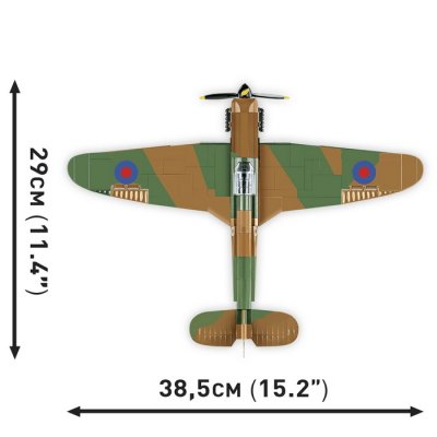 Cobi 5728 Hawker Hurricane Mk. I, 382 ks + figúrka