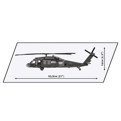 Cobi 5817 Sikorsky UH-60 Black Hawk, 905 ks + 2 figúrky