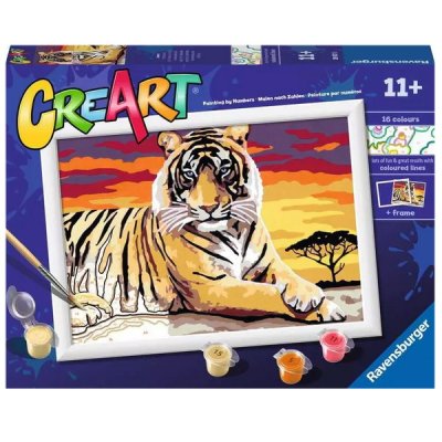 CreArt Maľovanie podľa čísel Majestátny tiger