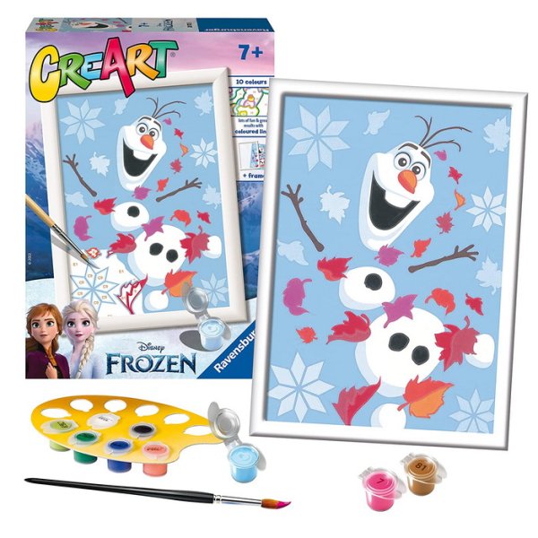 CreArt Maľovanie podľa čísel Frozen Rozosmiaty Olaf