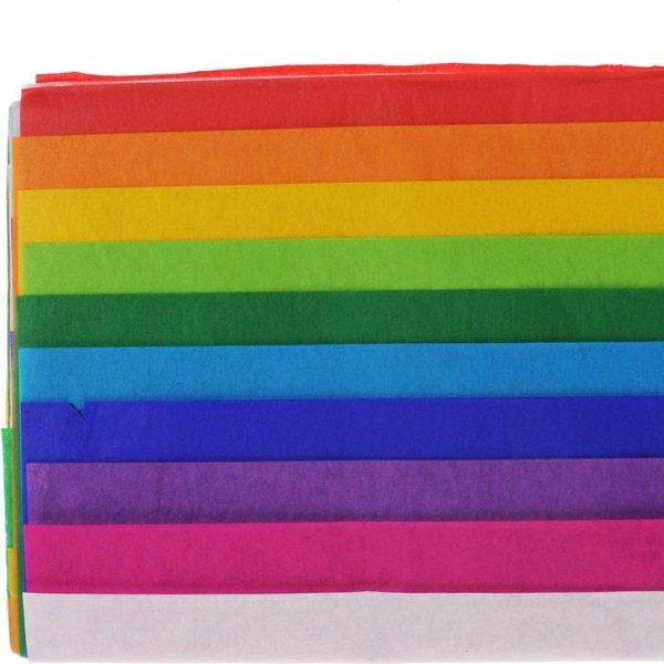 Folia Hodvábny papier farebný 20 g/m2, 10 ks