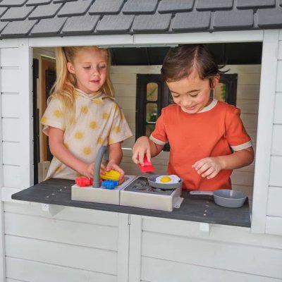 KidKraft Záhradný bungalov biely