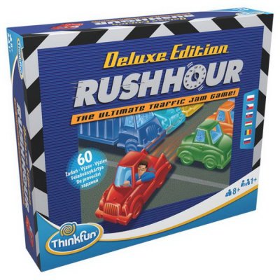 ThinkFun Logická hra Rush Hour Deluxe, 60 rébusov
