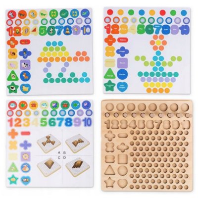 Hracia doska s číslami a farbami pre predškolákov