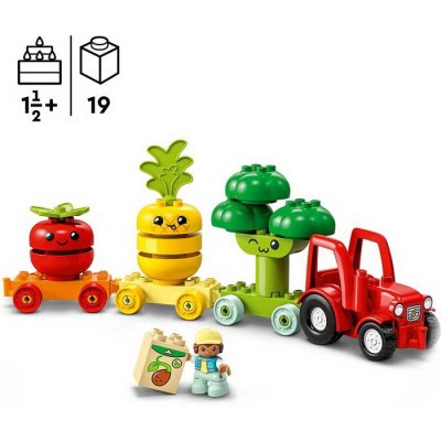 Duplo 10982 Traktor so zeleninou a ovocím, 19 ks